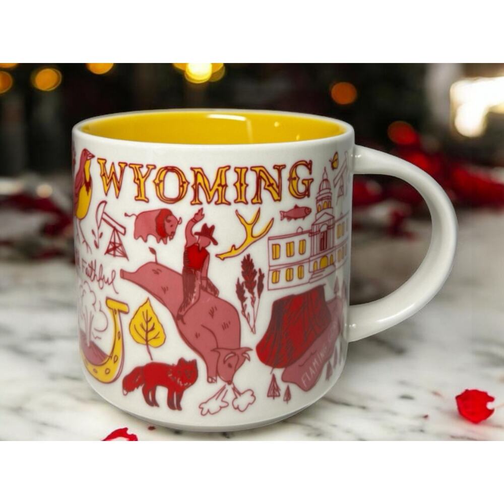 Starbucks Wyoming Been There Series Coffee Mug 14oz  EUC